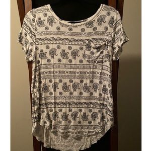 Elephant print t-shirt